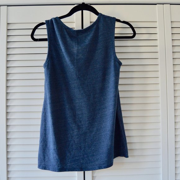 Tart Medium Tank Tie Front Blue Tank | Size Medium - Picture 4 of 6